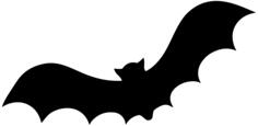 Bat silhouette symbol