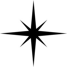 Simple star silhouette