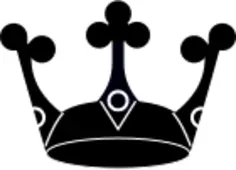 Simple crown silhouette