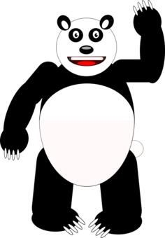Comic panda