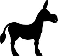 Donkey silhouette