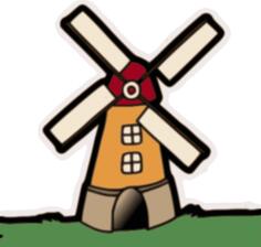 Blurry windmill