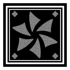 Decorative gray square