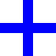 Blue Greek cross