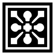 Decorative flowery Square