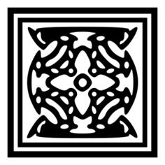 Framed black and white decoration