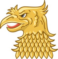 Golden eagle's head