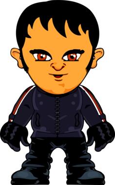 Vampire biker