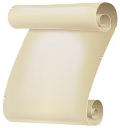 White paper scroll