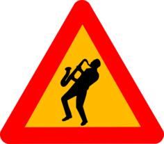 Humorous jazz warning