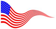 American flag banner