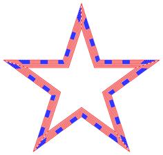 USA Flag Star