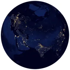 Earth at night