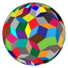 Colorful geometric sphere