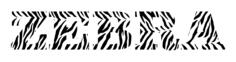 Zebra Typography
