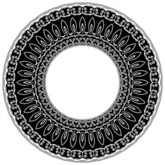 Black tribal border