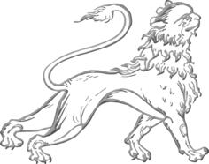 Decorative lion image