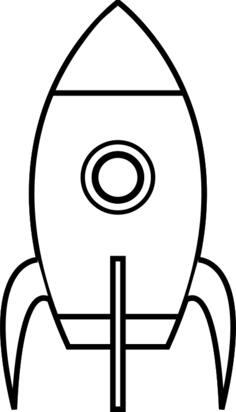 Rocket silhouette