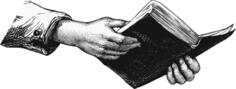 Book in hands
