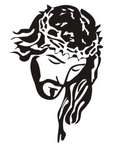 Jesus Christ stencil art