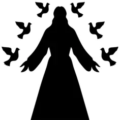 Jesus Christ silhouette