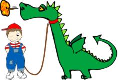 Dragon on a leash