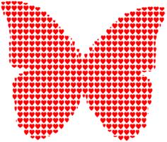 Butterfly hearts