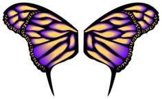 Gradient butterfly image