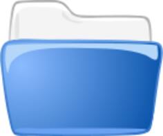 Blue folder icon