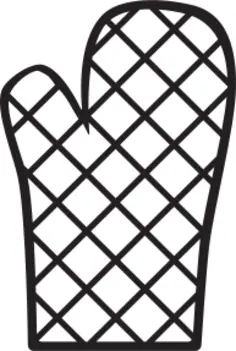 Oven mitt icon