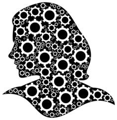 Female gear head