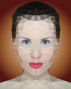 Arty girl portrait