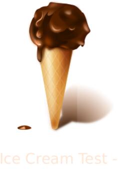 Chocolate ice cream image