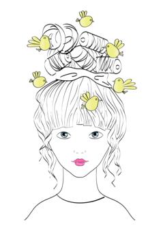 Hair and birds