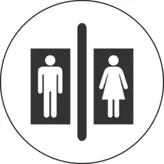 Toilet pictograph image