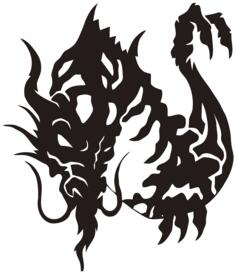 Evil demon tattoo