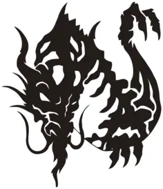 Evil demon tattoo