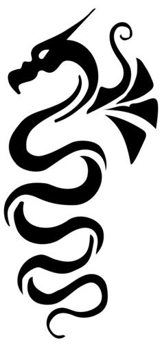 Dragon and wings