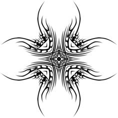 Tribal tattoo drawing