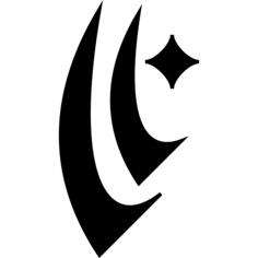 Silhouette letter