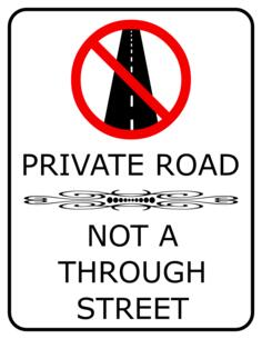 Private road