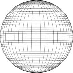 Wireframe sphere