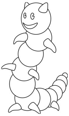 Caterpillar outline