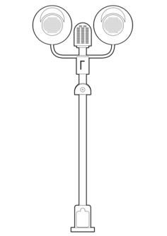 Level crossing outline