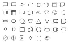 Shapes and icons set