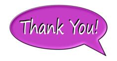 Thank you bubble