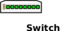8-port switch icon