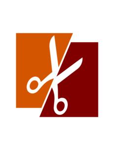 Scissors and colorful paper
