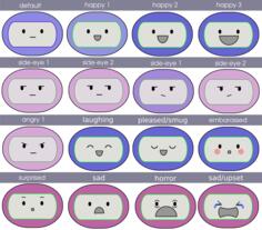 Different face expressions