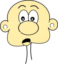Cartoon bald man